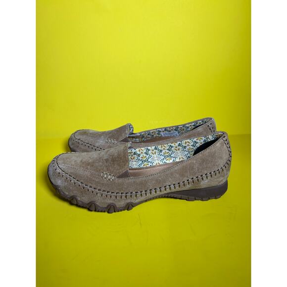 Skechers Womens Tan Suede Memory Foam Slip On Loafers Size 9.5 NWOT - Picture 2 of 9